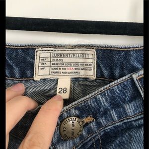 Current/Elliot Mid Rise Ankle Jean